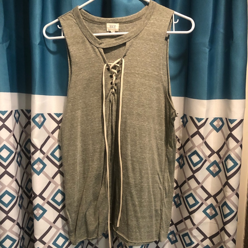 BKE Lace Up Tank
